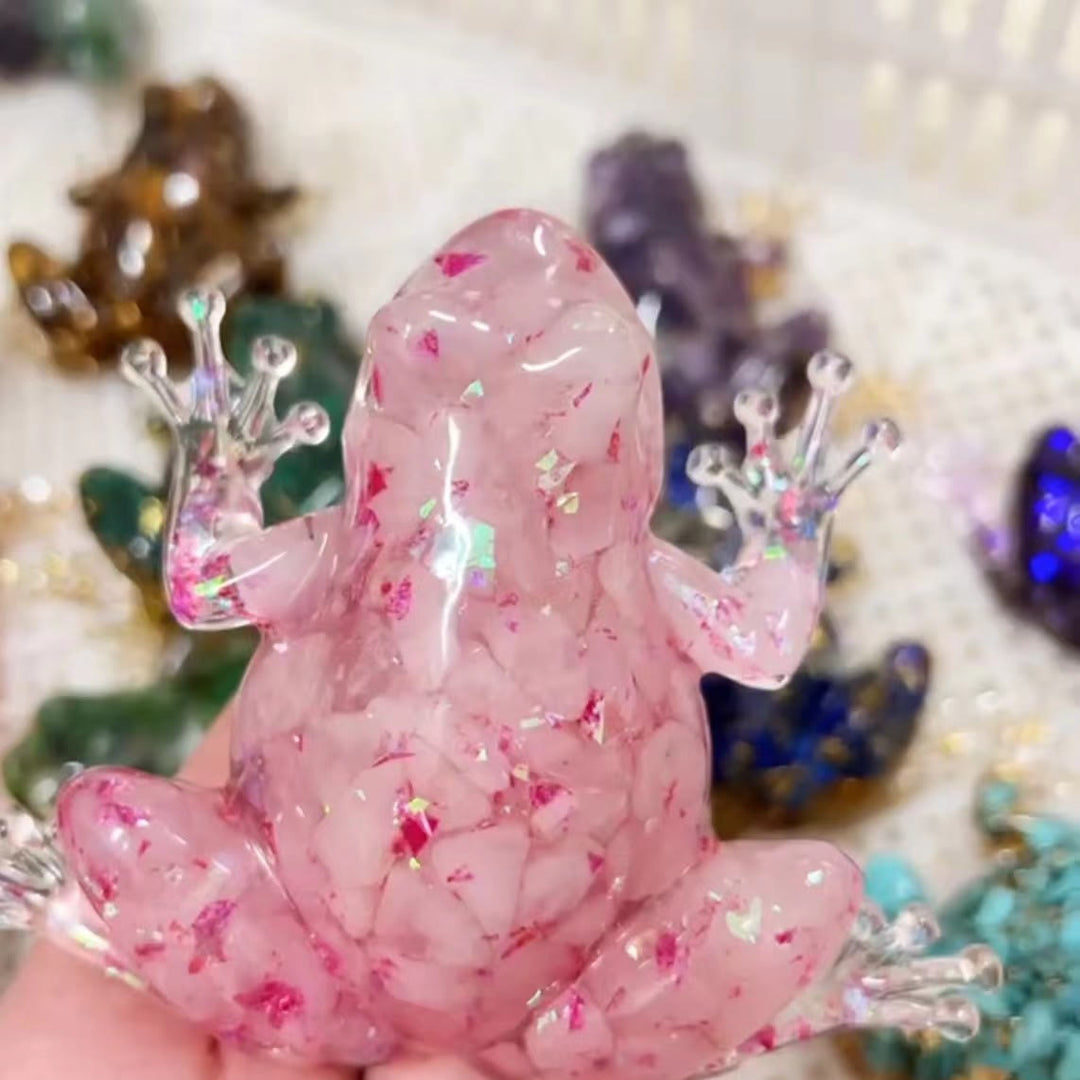 Olivenorma Crystal Resin Frog Ornament Gemstone Decoration - image 28