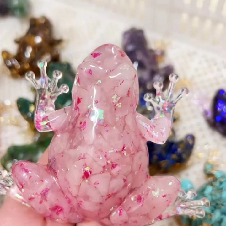 Olivenorma Crystal Resin Frog Ornament Gemstone Decoration - image 28