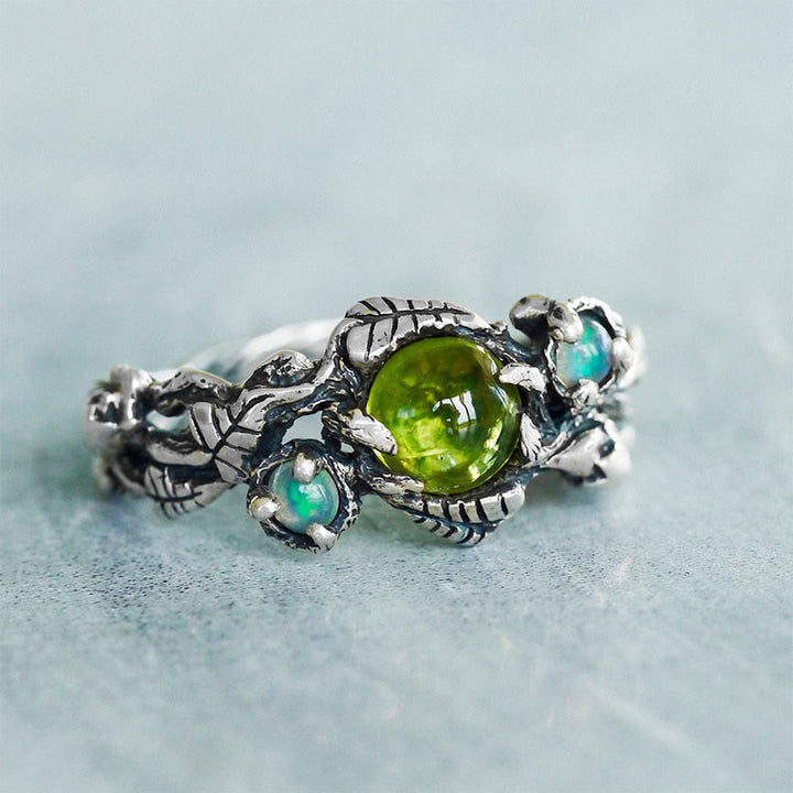 Olivenorma "Angie" - Opal and Peridot Ring