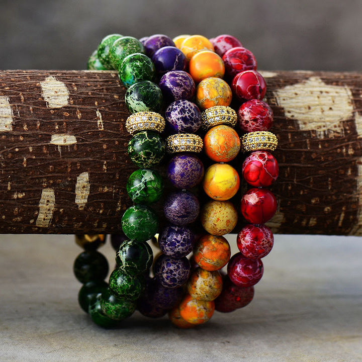 Olivenorma Emperor Stone Stretch Lucky Bracelet