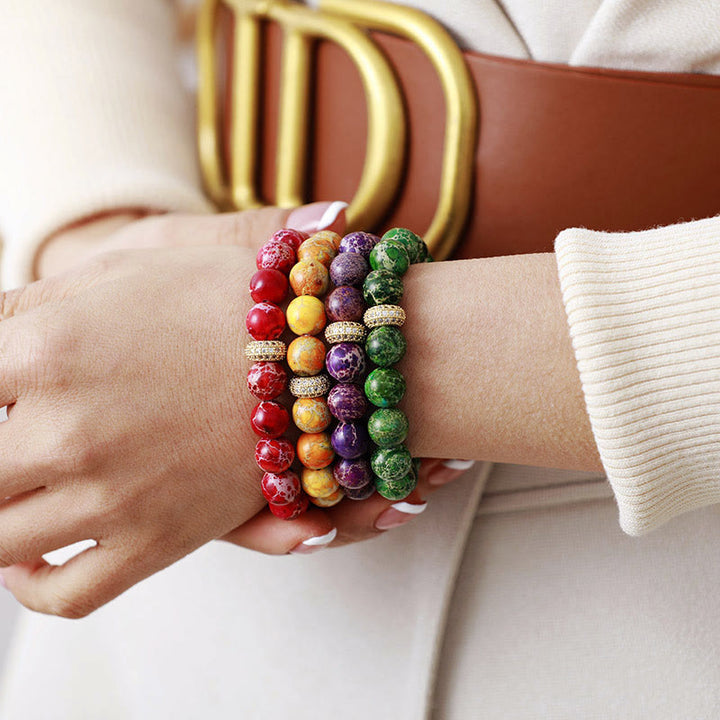 Olivenorma Emperor Stone Stretch Lucky Bracelet
