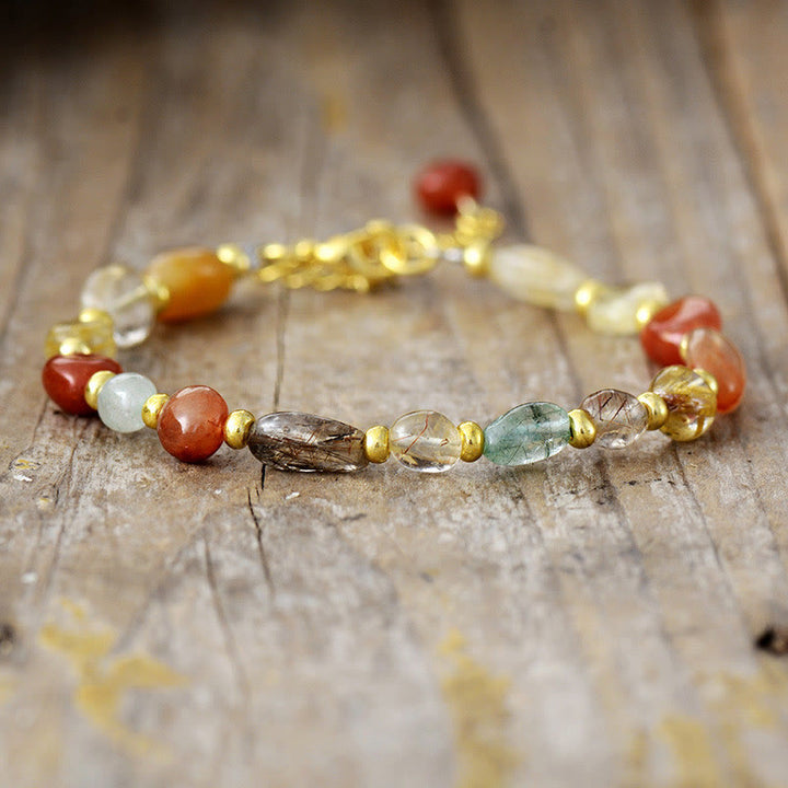 Olivenorma Bohemian Natural Stone Handmade Bracelet