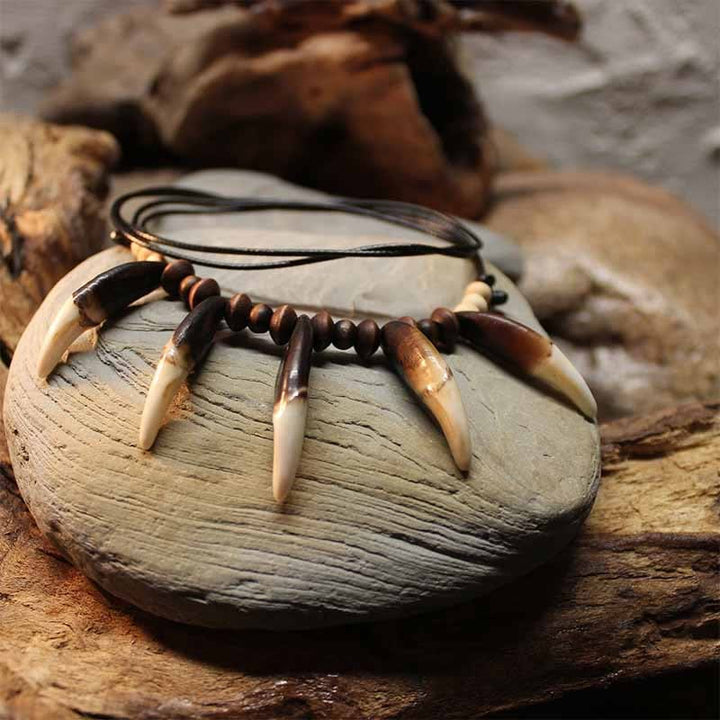 FREE Today: "Nature's Protection" Large Real Wolf Teeth Necklace - image 5