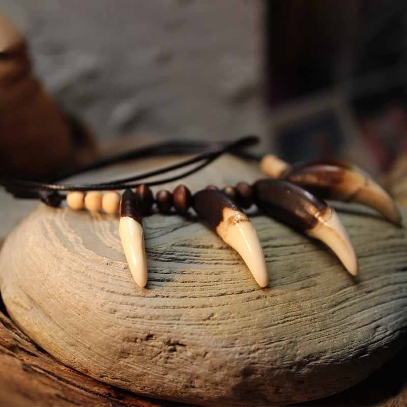 FREE Today: "Nature's Protection" Large Real Wolf Teeth Necklace - image 4