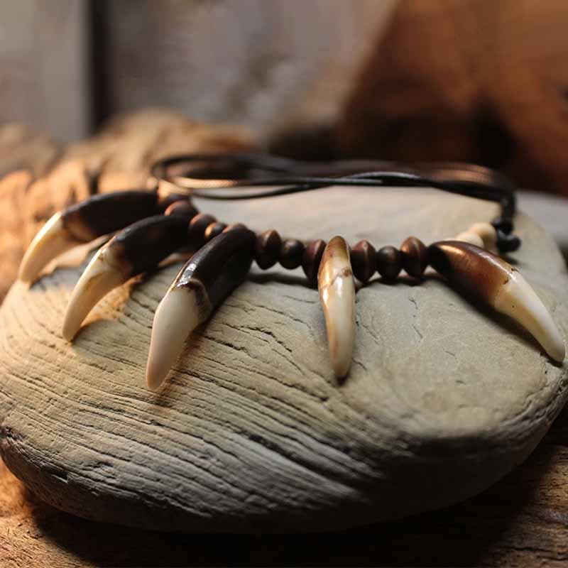 FREE Today: "Nature's Protection" Large Real Wolf Teeth Necklace - image 6