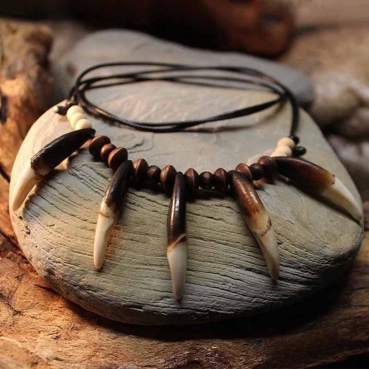 FREE Today: "Nature's Protection" Large Real Wolf Teeth Necklace - image 0