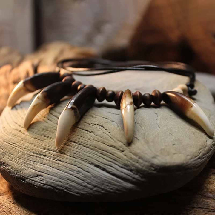 FREE Today: "Nature's Protection" Large Real Wolf Teeth Necklace - image 6