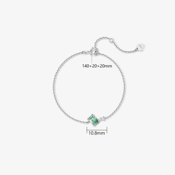 Olivenorma 3Pcs Moss Agate White Zircon Jewelry Set - image 14