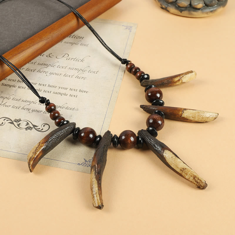 FREE Today: "Nature's Protection" Large Real Wolf Teeth Necklace - Necklace#1 - image 1