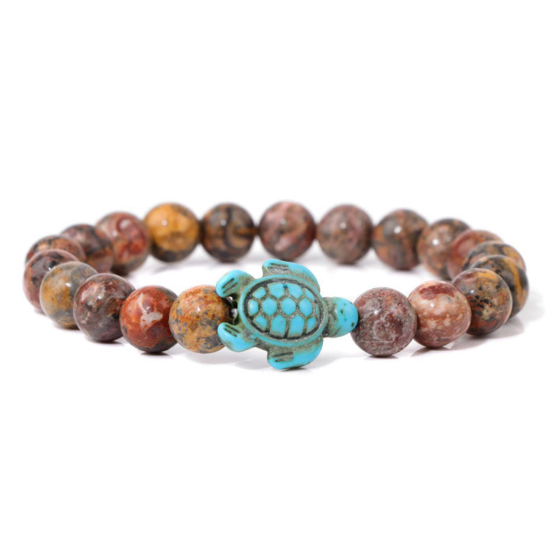 Olivenorma Sea Turtle Protection Bracelet with Card - India Agate - With Card - image 31