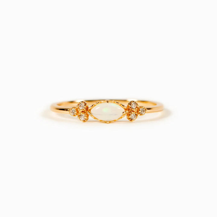 Olivenorma The Purest Love Matching Oval Cut Opal Ring