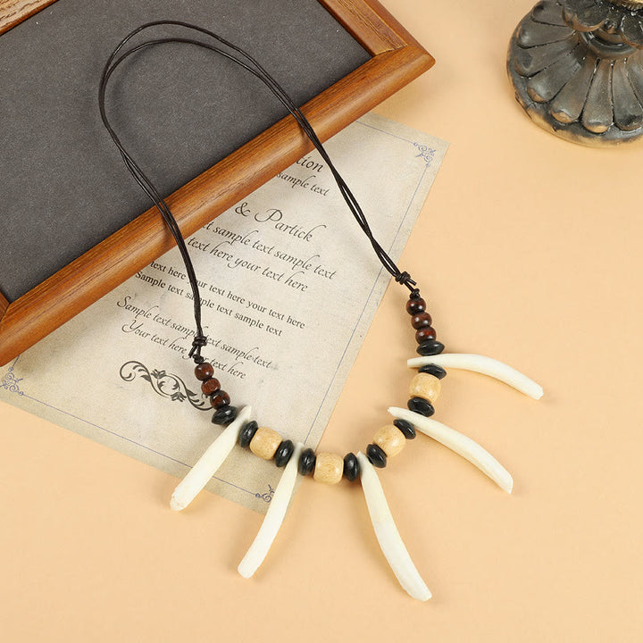 FREE Today: "Nature's Protection" Large Real Wolf Teeth Necklace - Necklace#2 - image 3