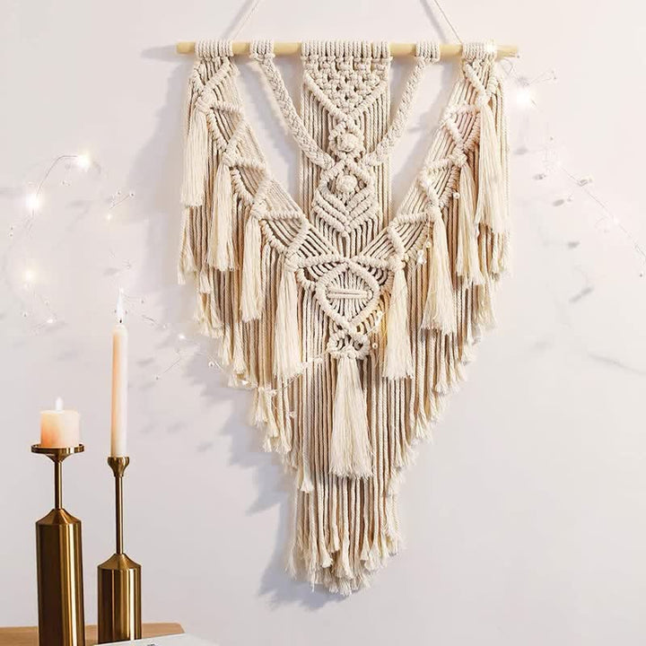 Olivenorma Macrame Boho Weave Wall Hanging Decor