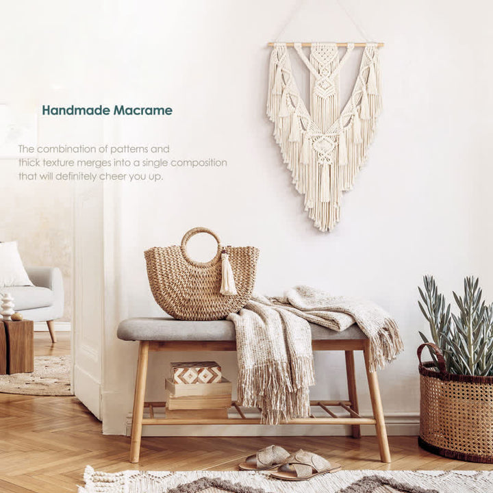 Olivenorma Macrame Boho Weave Wall Hanging Decor