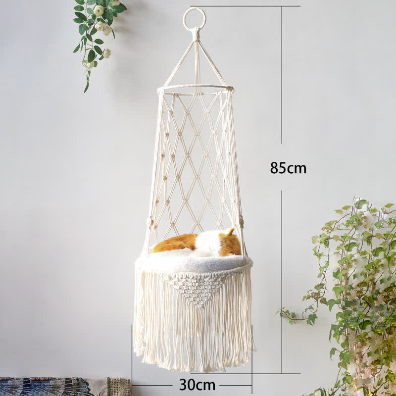 Olivenorma Woven Cat Nest Pet Hammock Wall Decor