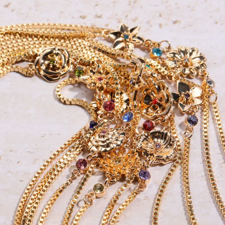 Olivenorma Gold Plated Copper Birth Flower Zircon Bracelet
