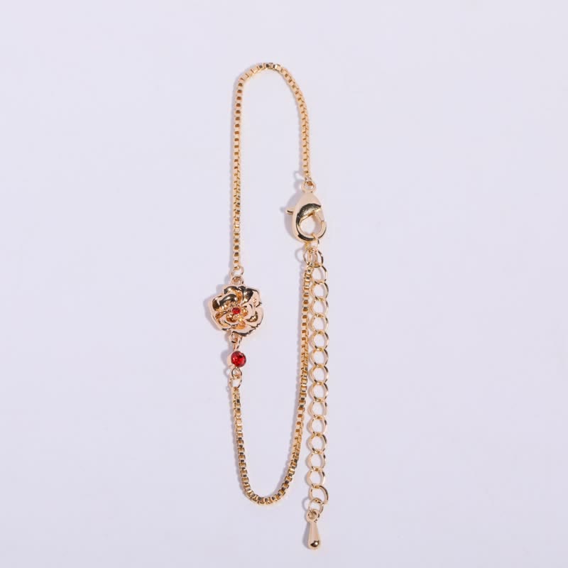 Olivenorma Gold Plated Copper Birth Flower Zircon Bracelet