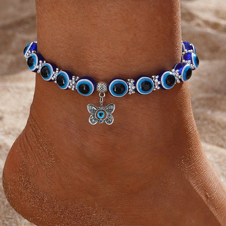 Olivenorma Beach Türkiye Evil Eye Anklet