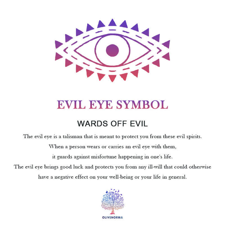 Olivenorma Hamsa Evil Eye Titanium Steel Necklace