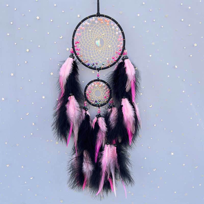 Olivenorma Double Ring Multicolor Ornament Dream Catcher