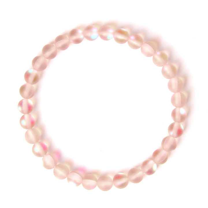 Olivenorma 6mm Multicolor Mermaid Glass Bead Bracelet