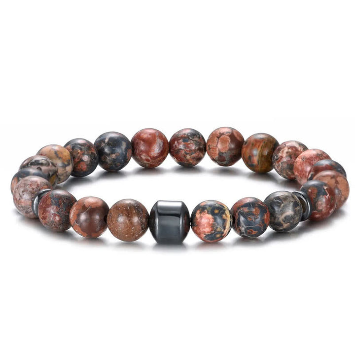 Olivenorma 8mm Natural Stone Magnet Beaded Bracelet - Mahogany Obsidian - image 35