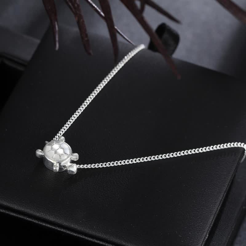 Olivenorma Handmade Silver Turtle Alloy Anklet