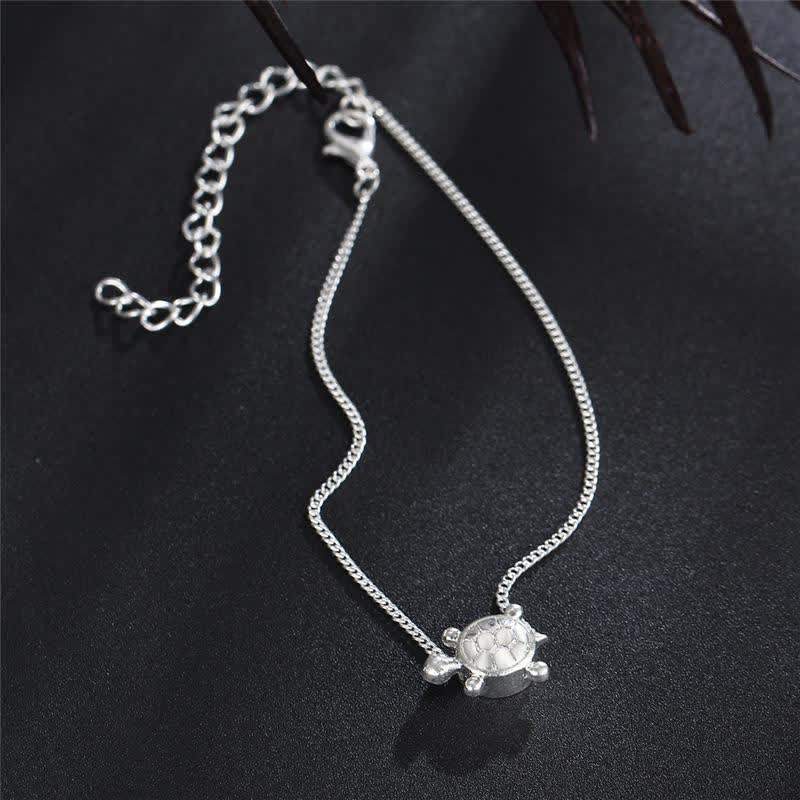 Olivenorma Handmade Silver Turtle Alloy Anklet