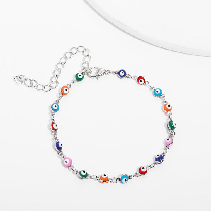 Olivenorma Evil Eye Pendant Alloy Anklet