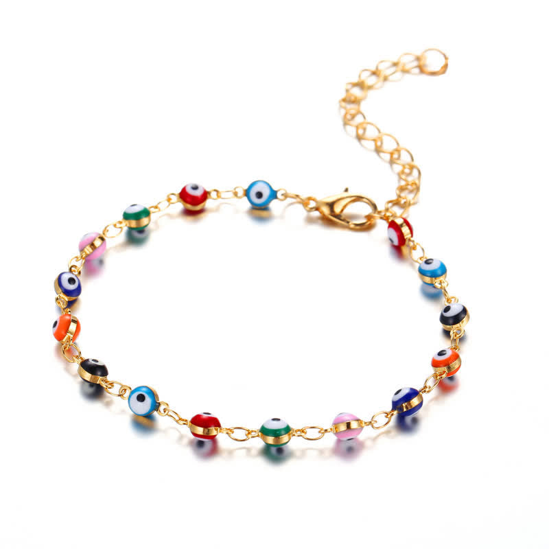 Olivenorma Evil Eye Pendant Alloy Anklet