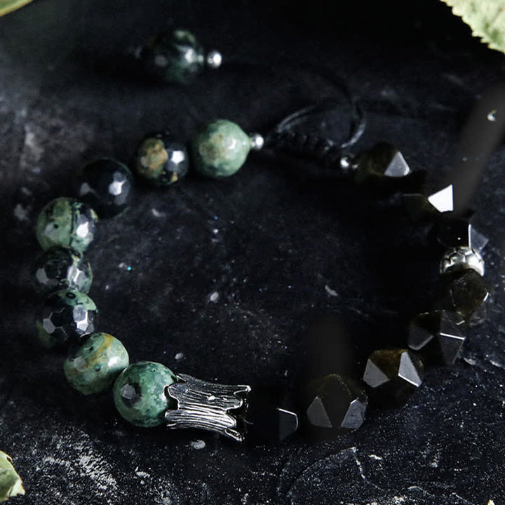 Olivenorma "Gods" Natural Crystal Beaded Bracelet