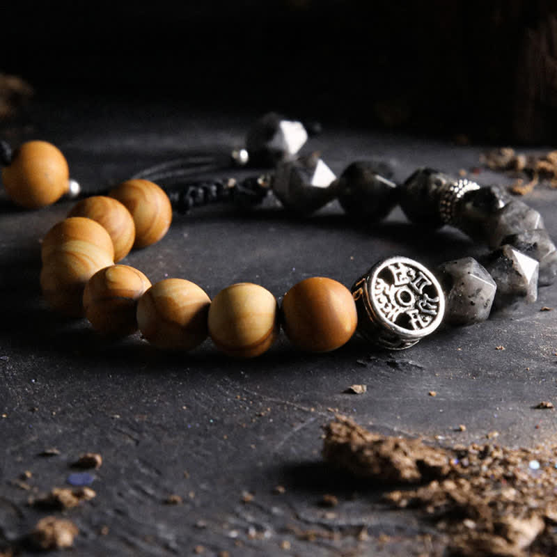 Olivenorma "Gods" Natural Crystal Beaded Bracelet