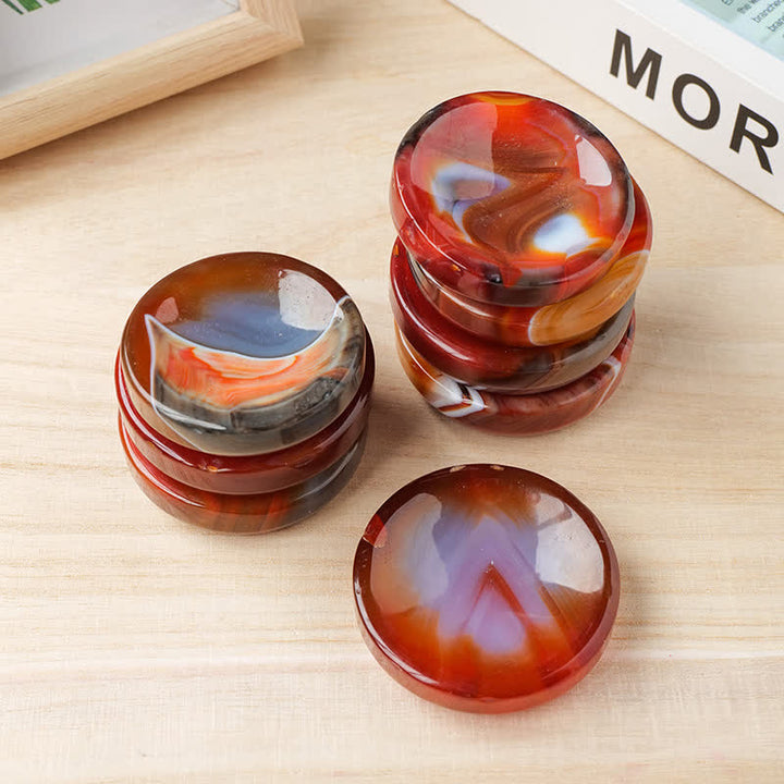 Olivenorma Agate Gemstone Round Crystal Bowl