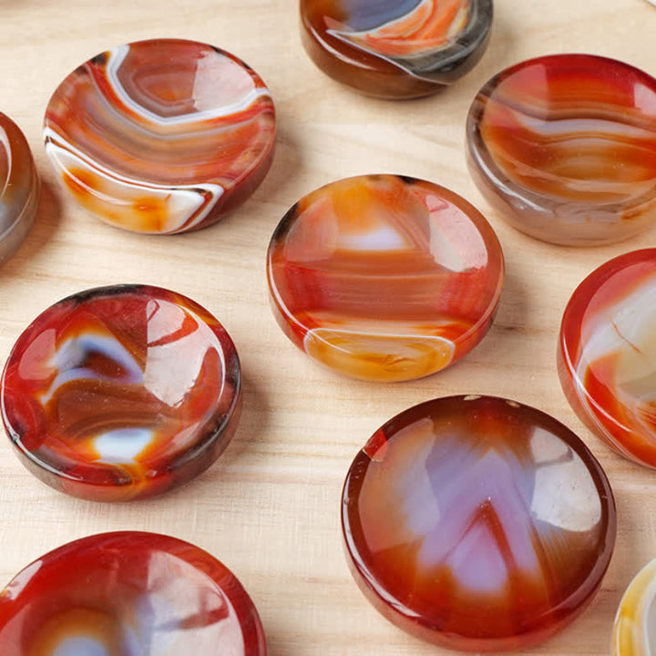 Olivenorma Agate Gemstone Round Crystal Bowl