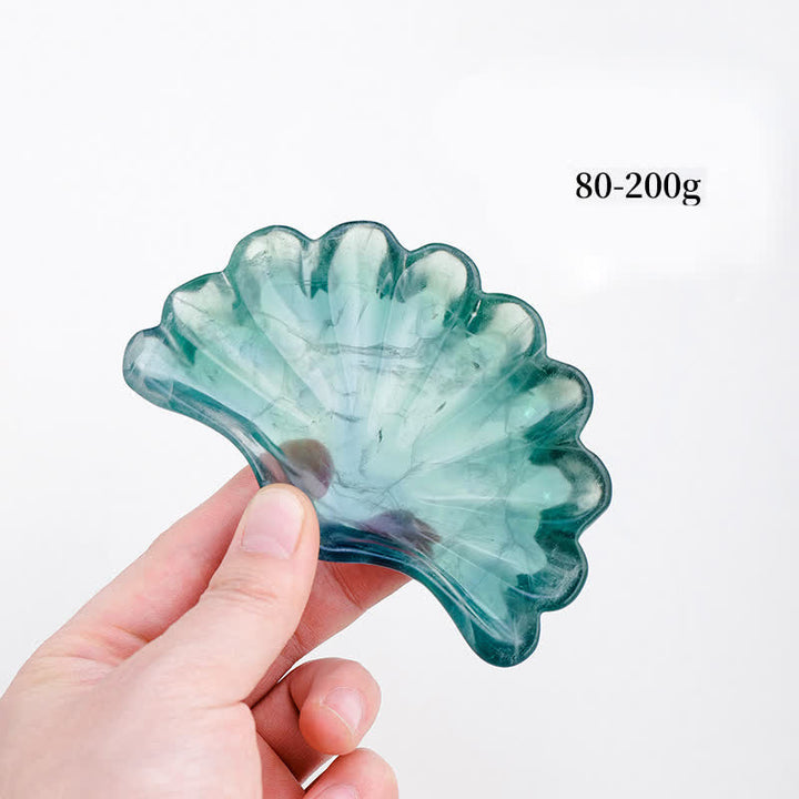 Olivenorma Natural Fluorite Shell Bowl Decoration Crystal Bowl