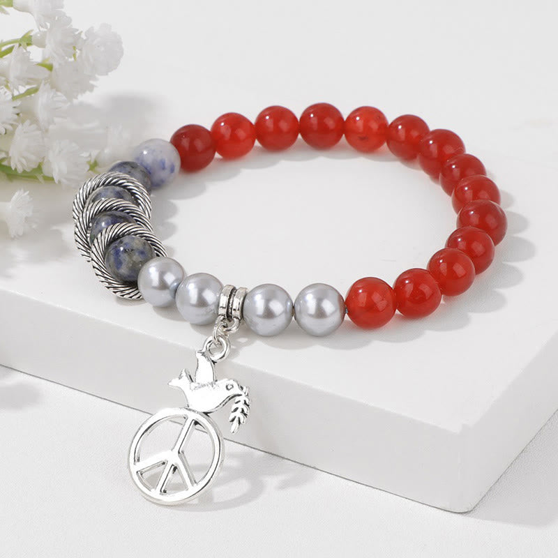 Olivenorma "Embrace Peace" - Peace Dove Crystal Bracelet