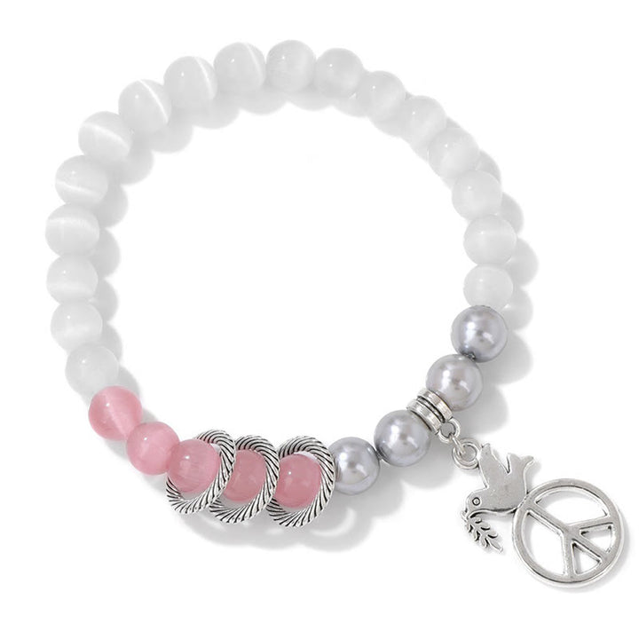 Olivenorma "Embrace Peace" - Peace Dove Crystal Bracelet