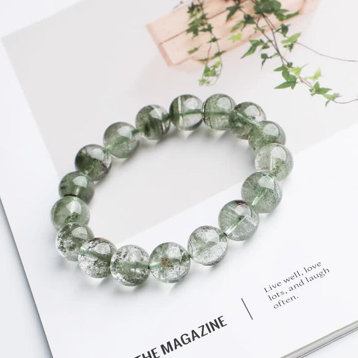 Olivenorma 7A Green Phantom Quartz Beaded Bracelet - image 4