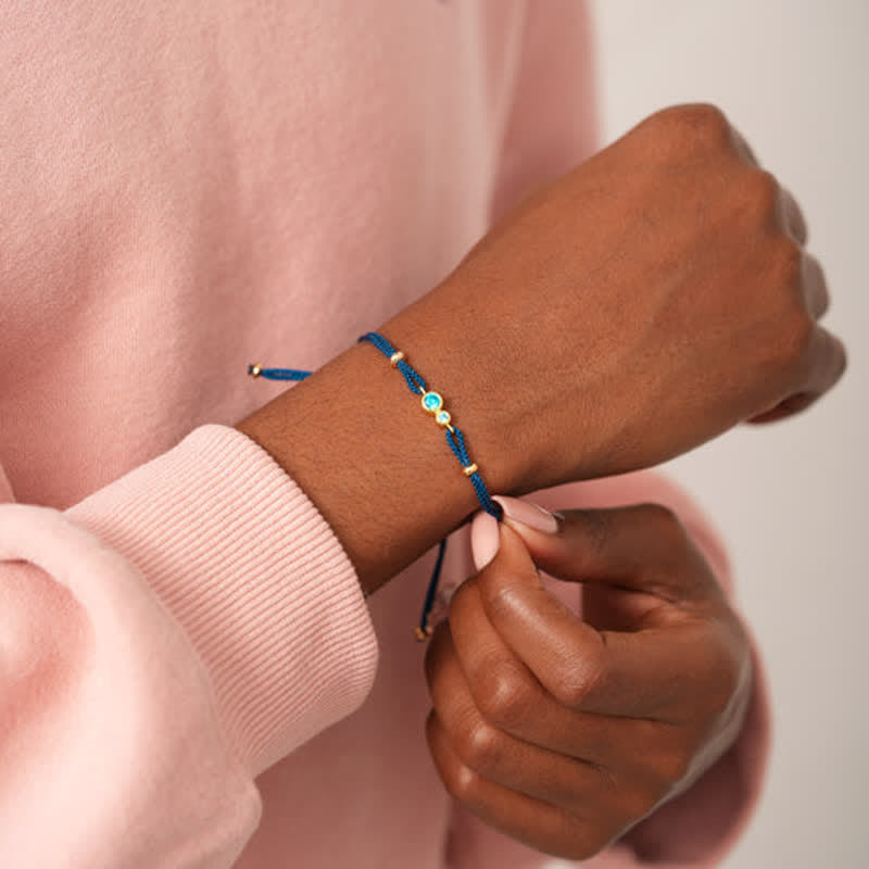 Olivenorma 2-7 Birthstones Bezel Set Customized Gift Card Bracelet - image 13