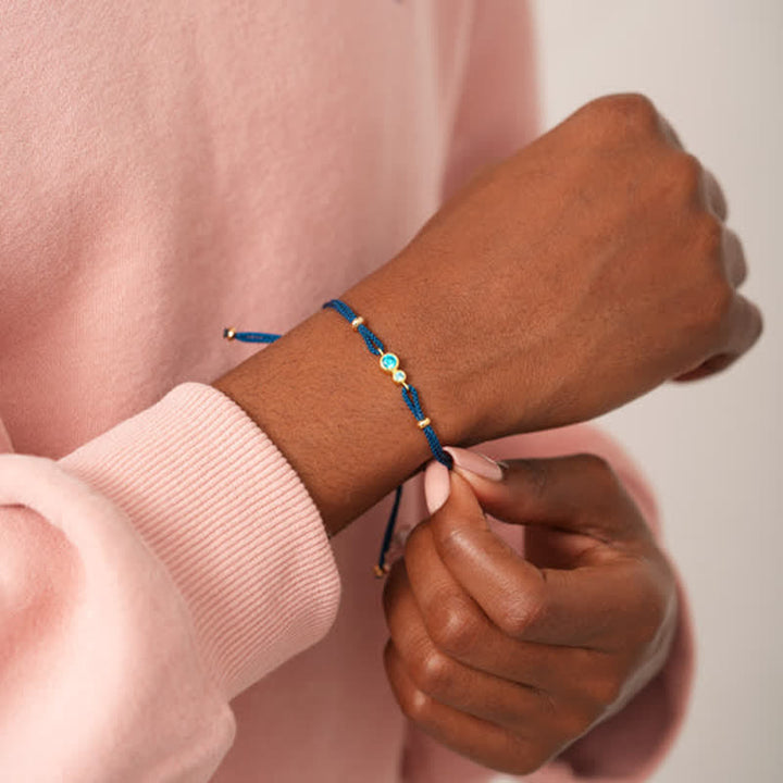 Olivenorma 2-7 Birthstones Bezel Set Customized Gift Card Bracelet - image 10