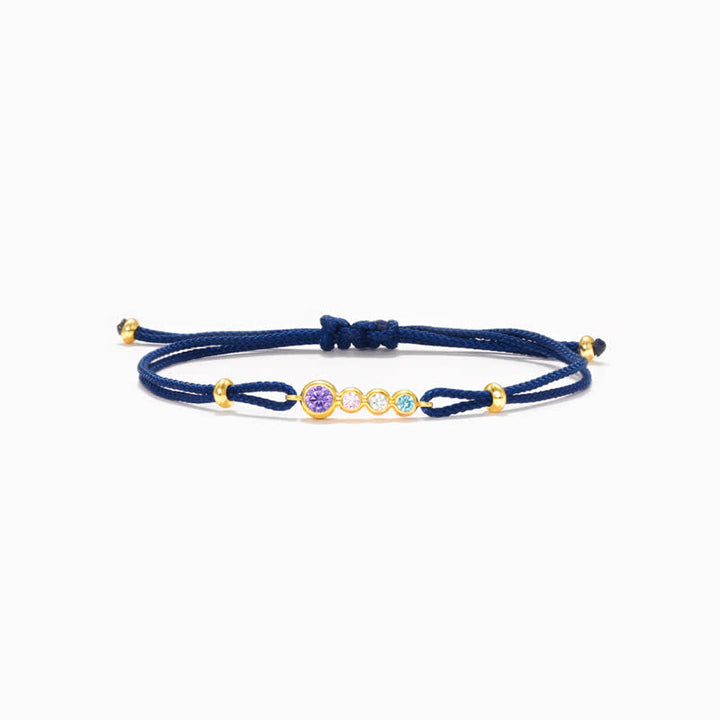 Olivenorma 2-7 Birthstones Bezel Set Customized Gift Card Bracelet - image 5