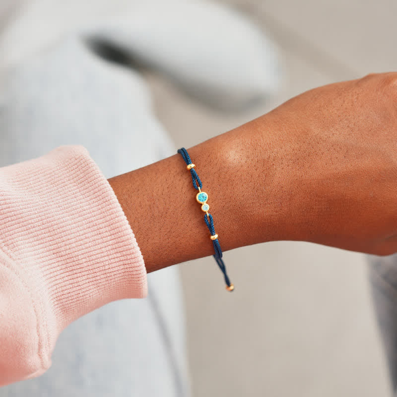 Olivenorma 2-7 Birthstones Bezel Set Customized Gift Card Bracelet - image 14