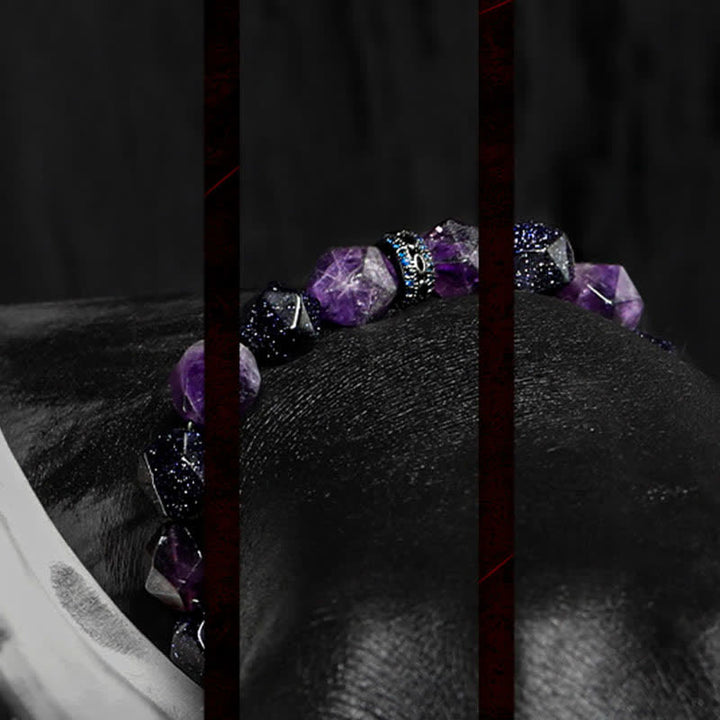 Olivenorma "Mysteries" Natural Amethyst Beaded Bracelet - image 4
