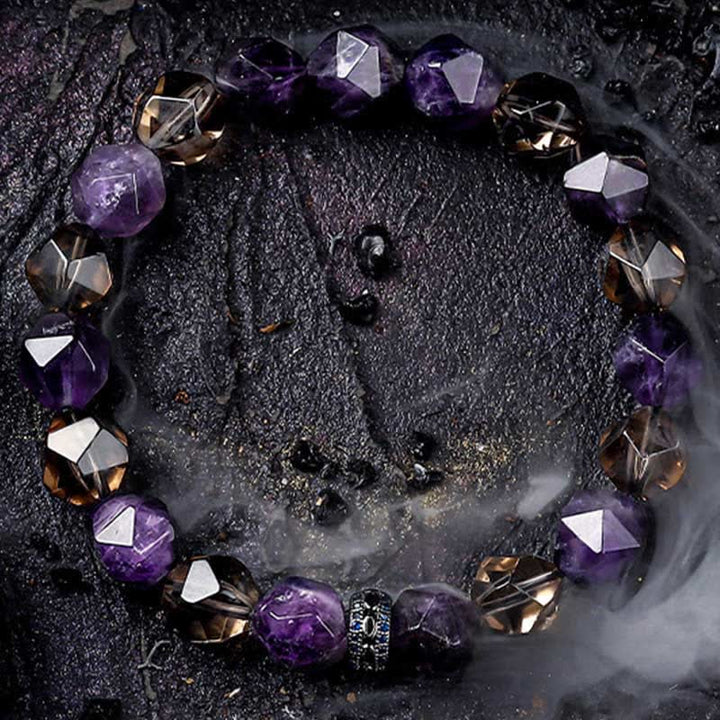 Olivenorma "Mysteries" Natural Amethyst Beaded Bracelet - image 8