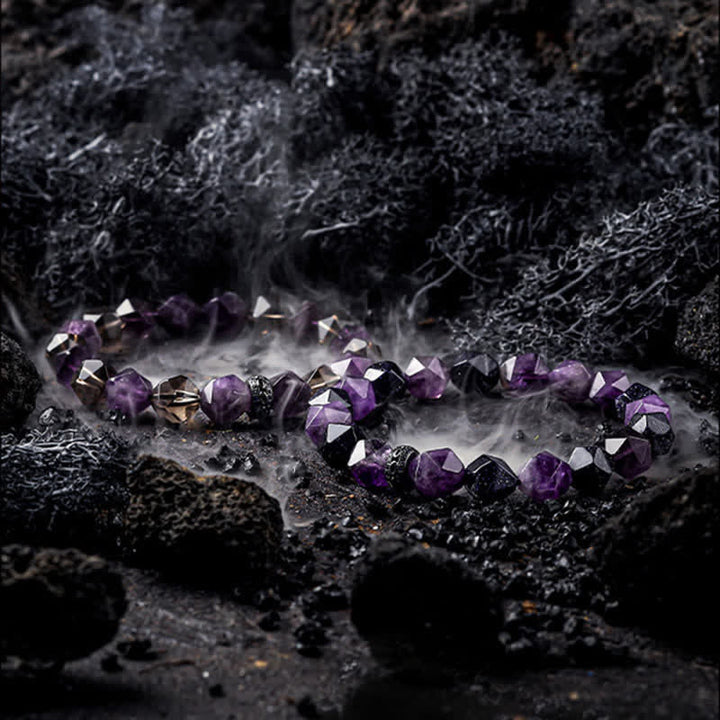 Olivenorma "Mysteries" Natural Amethyst Beaded Bracelet - image 12