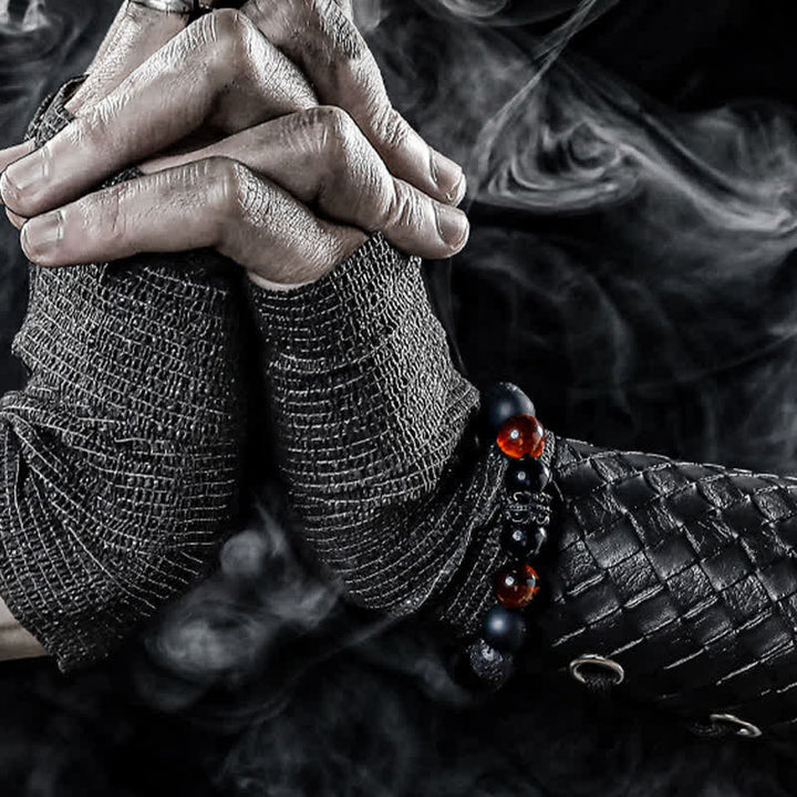 Olivenorma "Lord Black Warrior" Natural Crystal Beaded Bracelet - image 11