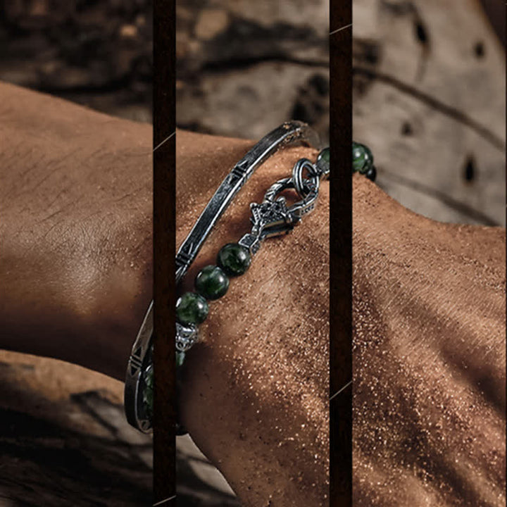 Olivenorma "Quiet" Natural Seraphinite Beaded Bracelet - image 3