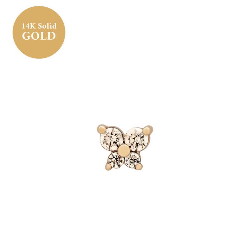 Olivenorma12 Birthstone Butterfly Shape Earrings