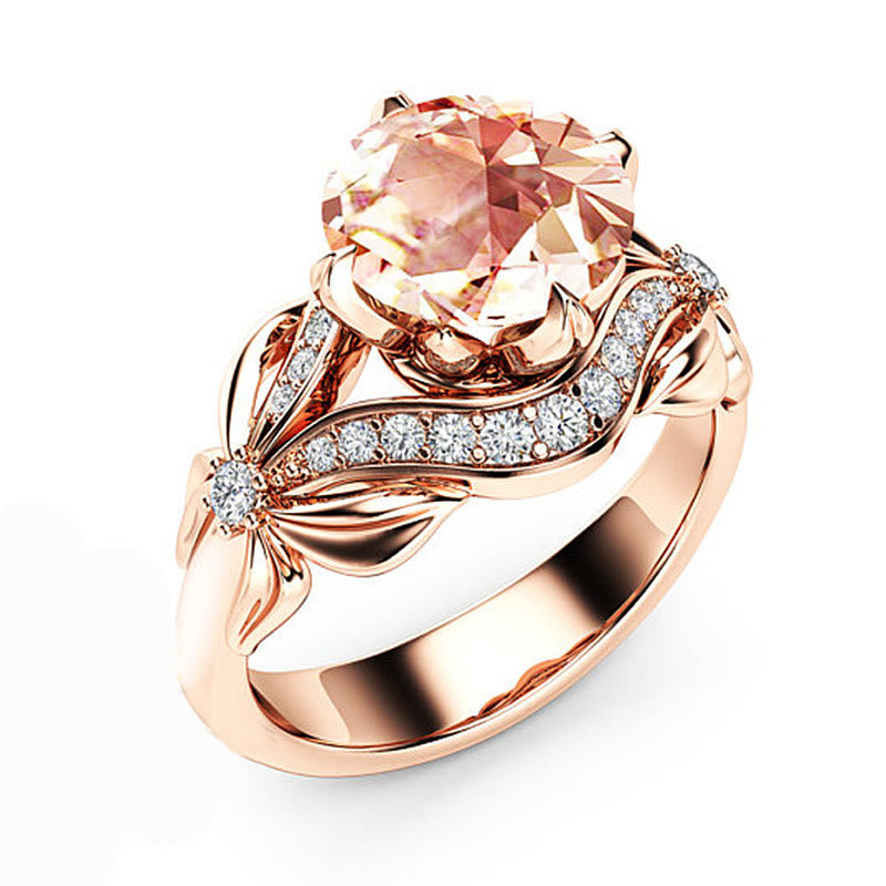FREE Today: Rose Gold Morganite Butterfly Ring - image 1