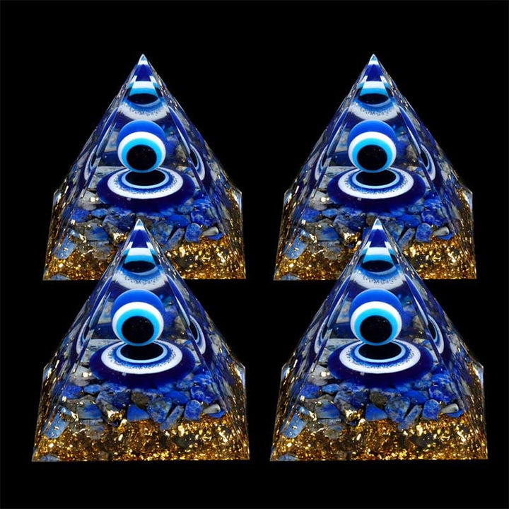 Olivenorma Vision of Serenity Lapis Lazuli Evil Eye Orgone Pyramid - image 4